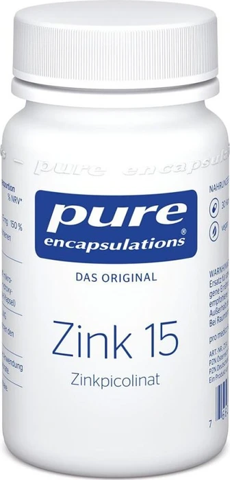 Pure Encapsulations Zink 15 Zinkpicolinat Kapseln, 30 Stück