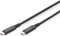 Digitus USB4 Kabel, 40Gb/s, 8K60Hz, 240W PD, USB-C Stecker auf USB-C Stecker, schwarz, 1m Vorschaubild