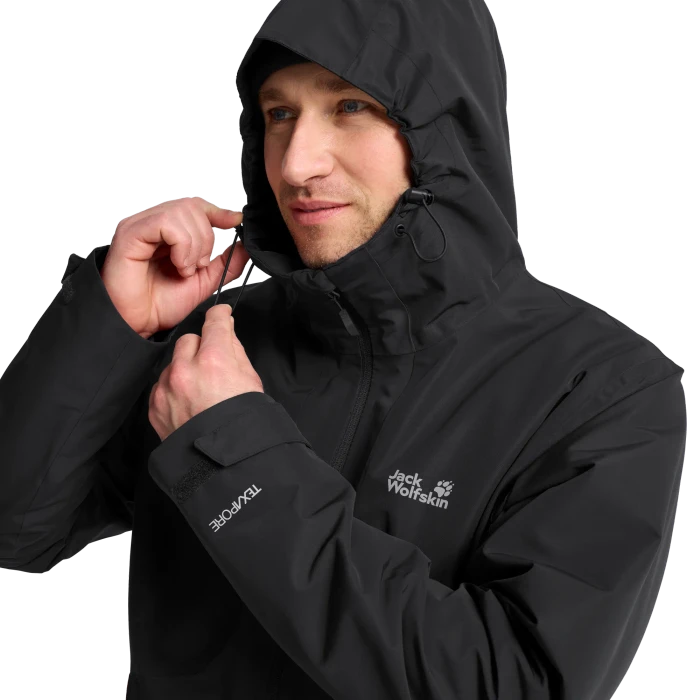 Jack Wolfskin Stonetrail 3in1 Funktionsjacke schwarz (Herren)