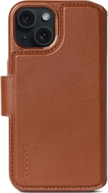 Decoded Leather Detachable Wallet MagSafe für Apple iPhone 15 Tan