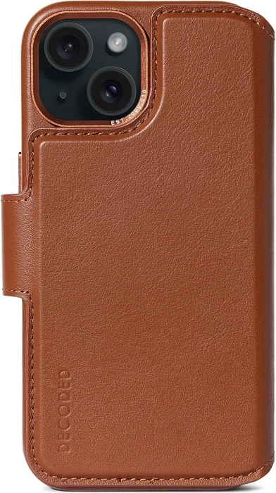 Decoded Leather Detachable Wallet MagSafe für Apple iPhone 15 Tan