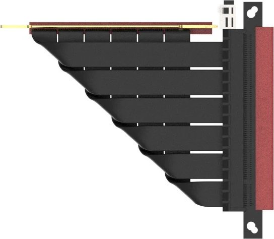 SSUPD Riser Card Cable, gewinkelt, PCIe 4.0, 140mm