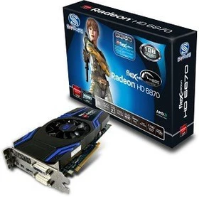 Sapphire Radeon HD 6870 FleX, 1GB GDDR5, 2x DVI, HDMI, 2x mDP, full retail