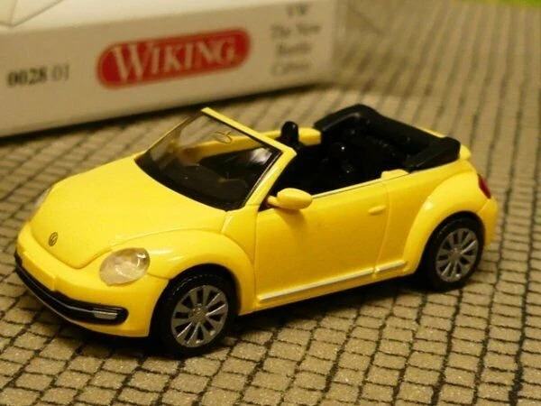 Wiking Modern Edition VW Beetle Cabriolet saturn gelb