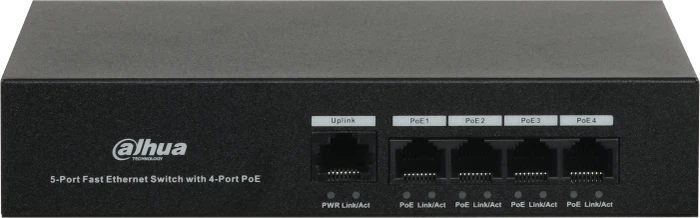 Dahua PFS30 Desktop Switch, 5x RJ-45, 36W PoE+