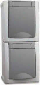 HHG Pacific Schuko Steckdose 2fach (90591086-DE)