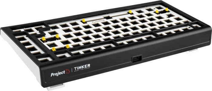 Ducky Tinker 75 Barebone Gaming-Tastatur, schwarz/weiß, ANSI