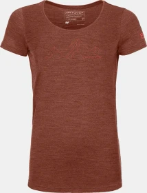 Ortovox 150 Cool Mountain Face Funktionsshirt kurzarm clay orange blend (Damen)
