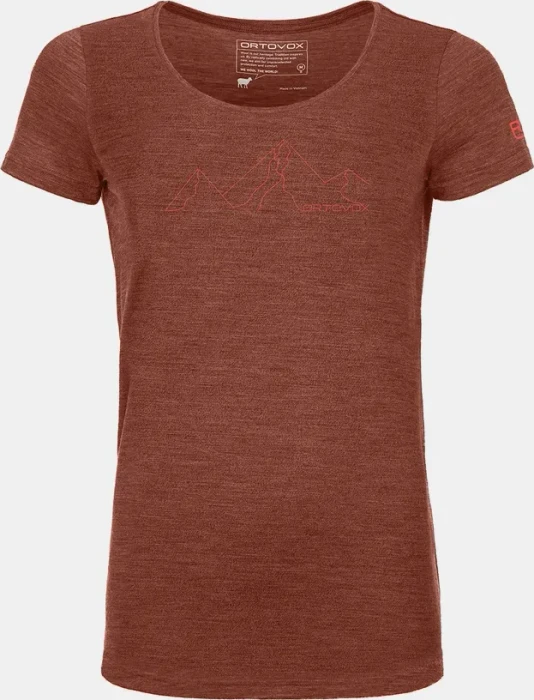 Ortovox 150 Cool Mountain Face Funktionsshirt kurzarm clay orange blend (Damen)