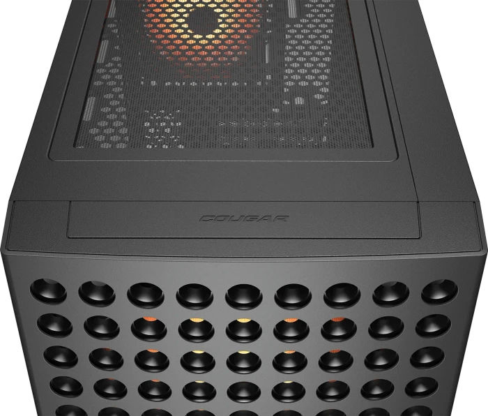 Cougar Airface ECO RGB, schwarz, Glasfenster