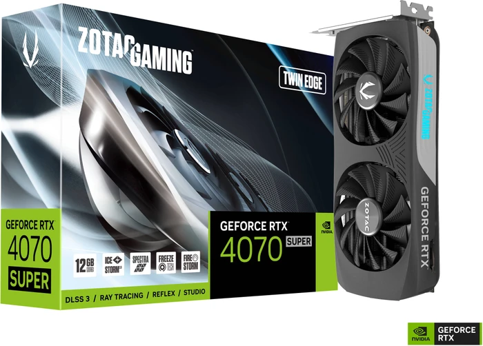 Zotac Gaming GeForce RTX 4070 SUPER Twin Edge, 12GB GDDR6X, HDMI, 3x DP