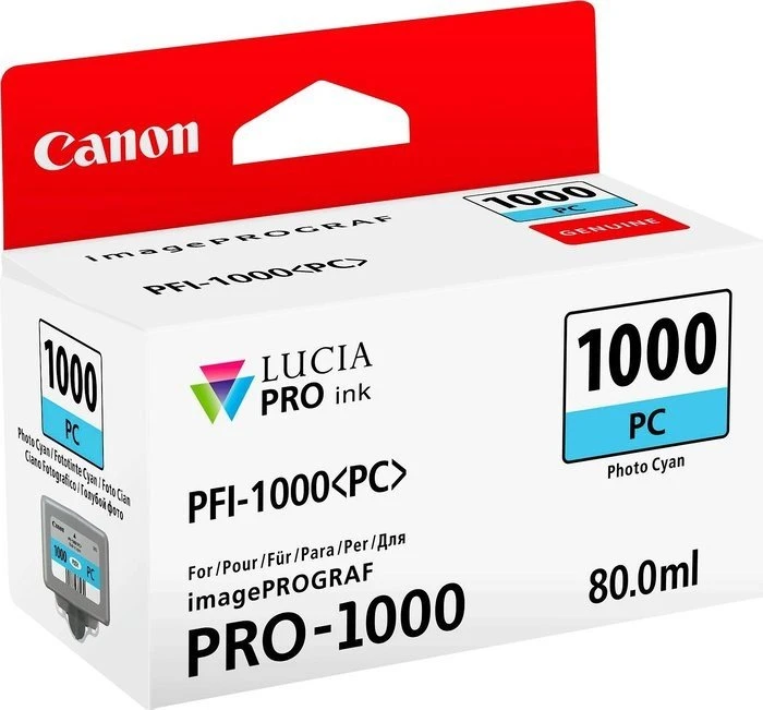 Canon Tinte PFI-1000PC cyan photo