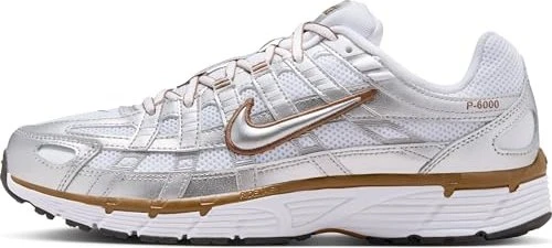 Nike P-6000 white/light british tan/sail/metallic silver (Damen)