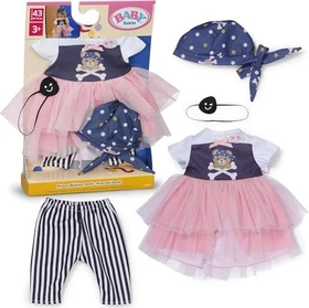 Zapf creation BABY born Mode - Piratenmädchen-Outfit 43cm