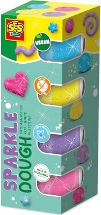 Ses Creative Feel good Knete 4er-Pack sparkle