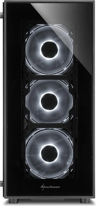 Sharkoon TG5, Glasfenster, Lüfter LED weiß