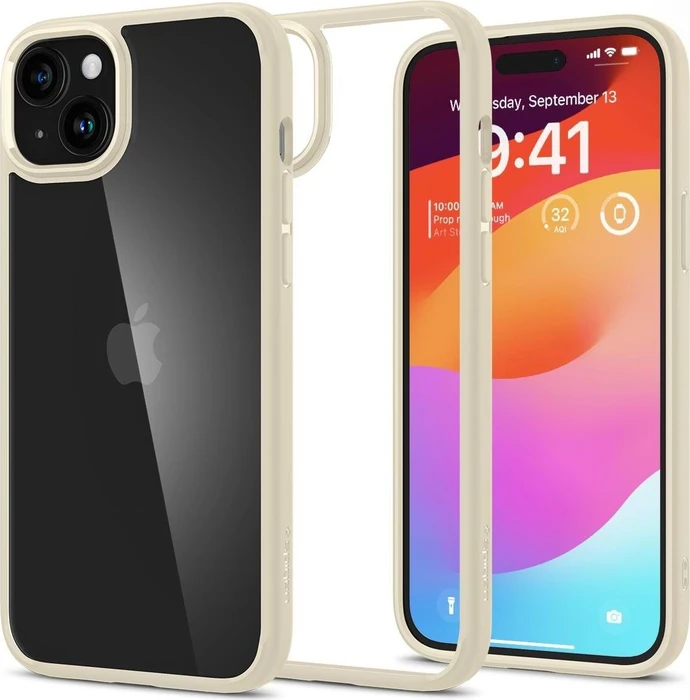 Spigen Ultra Hybrid für Apple iPhone 15 Plus mute beige