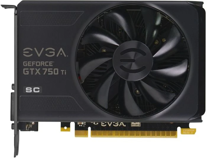 EVGA GeForce GTX 750 Ti Superclocked, 2GB GDDR5, DVI, HDMI, DP