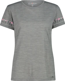 CMP Performance Merino Funktionsshirt kurzarm grey melange/antracite (Damen)
