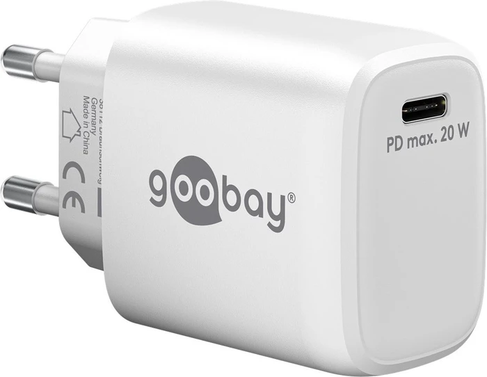 Wentronic Goobay USB-C PD GaN Schnellladegerät 20W weiß