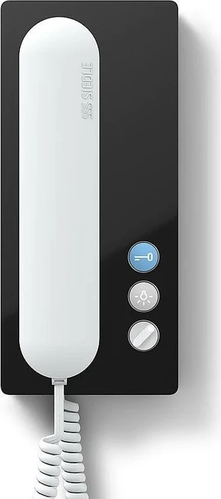 Siedle HTA 811-0 SH/W Haustelefon Analog Schwarz-Hochglanz/weiß, Türsprechanlage, Innenstation
