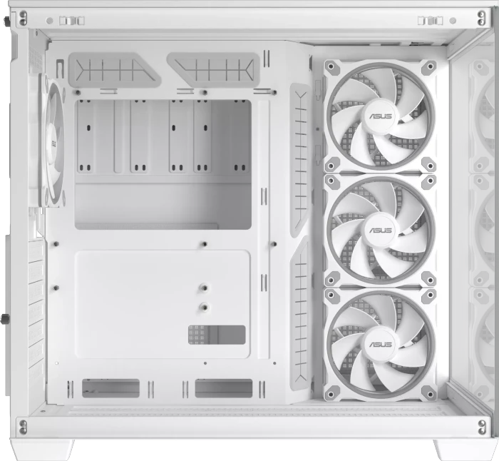 ASUS A32 Plus TG ARGB, weiß, Glasfenster