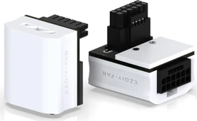 EZDIY-FAB 12VHPWR Winkeladapter 90°, Variante STD, Sense-Pins an der Unterseite, weiß