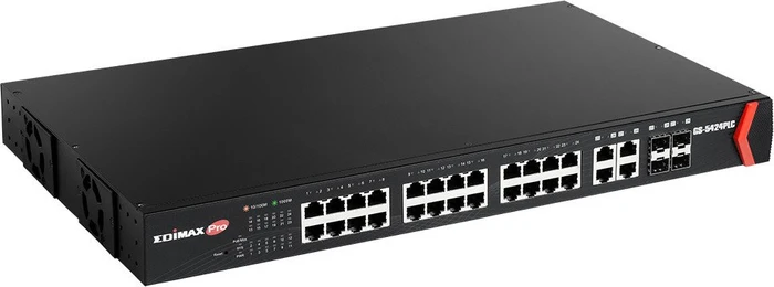 Edimax Pro GS-50 Rackmount Gigabit Smart Switch, 24x RJ-45, 4x RJ-45/SFP, 450W PoE+