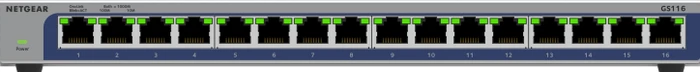 Netgear GS116 Desktop Gigabit Switch, 16x RJ-45