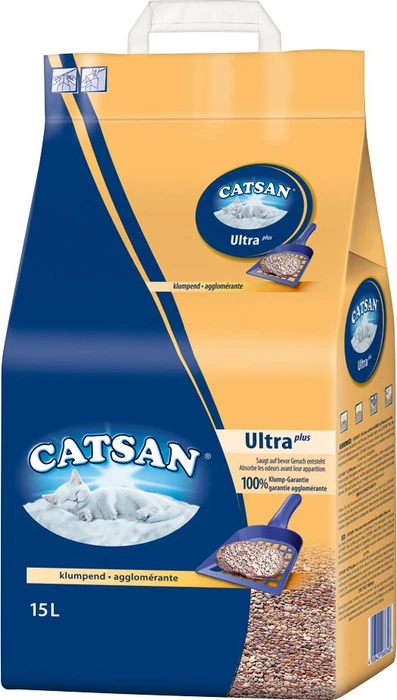Catsan Ultra Plus Katzenstreu, 30l (2x 15l)