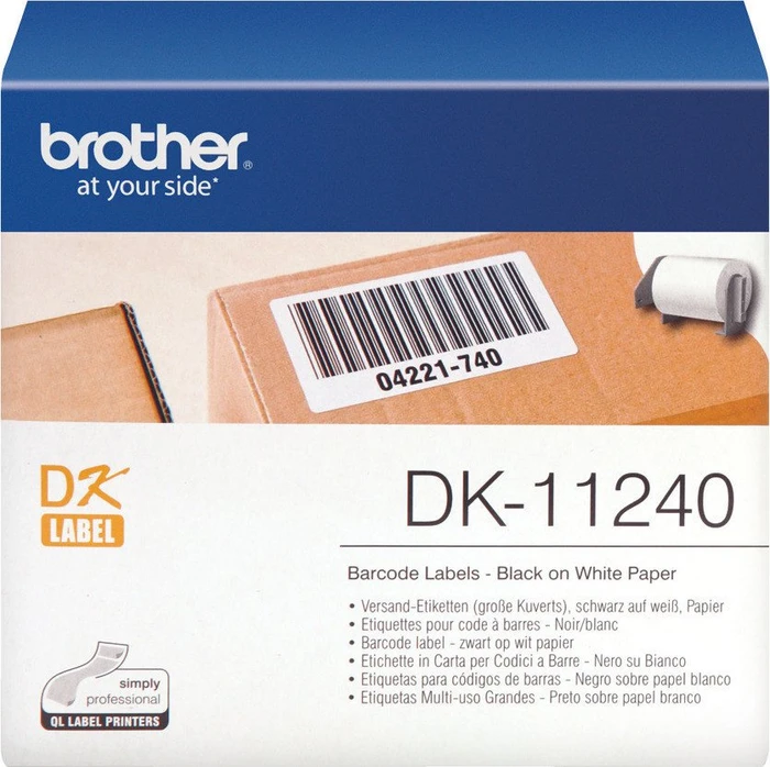 Brother Endlosetiketten DK-11240, 102x51mm, weiß, 1er-Pack (600 Etiketten)
