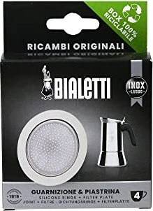 Bialetti Gummidichtung + Filter für 4 Tassen Edelstahl