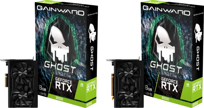 Gainward GeForce RTX 3050 Ghost / Ghost V1, 8GB GDDR6, DVI, HDMI, DP