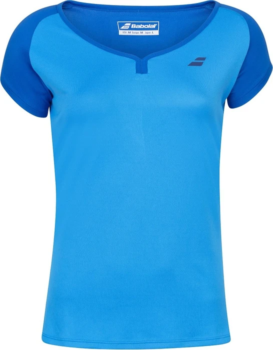 Babolat Play Cap Sleeve Top Tennis Funktionsshirt kurzarm hellblau (Junior)