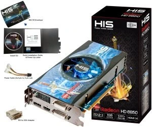 HIS Radeon HD 6850 Fan, 1GB GDDR5, 2x DVI, HDMI, DP
