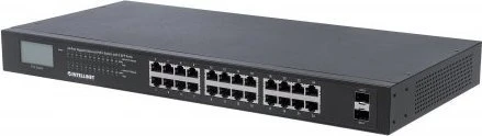 Intellinet Rackmount Gigabit Switch, 24x RJ-45, 2x SFP, 370W PoE+