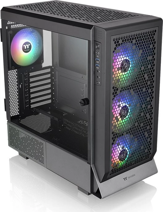 Thermaltake Ceres 500 TG ARGB, schwarz, Glasfenster