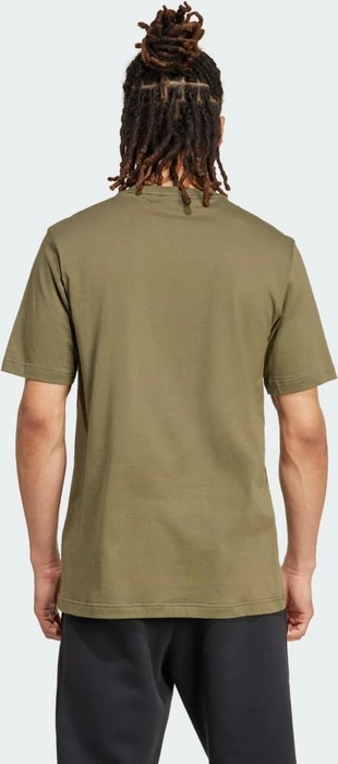 adidas Trefoil Essentials T-Shirt kurzarm olive strata (Herren)