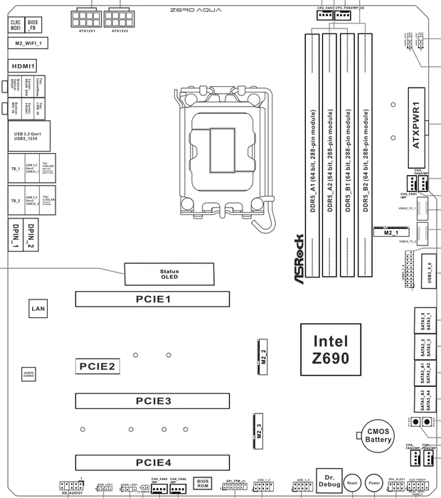 ASRock Z690 AQUA (Intel 1700)