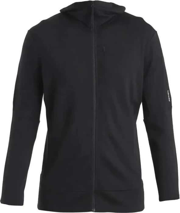 Icebreaker Quantum Long Sleeve Zip Hood Funktionsjacke schwarz (Herren)