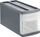 Rotho S Systemix Schubladenbox, 1 Schublade, anthrazit (1114408853WS)