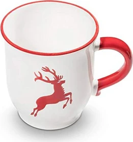 Gmundner Keramik Rubinroter Hirsch Schokotasse 300ml