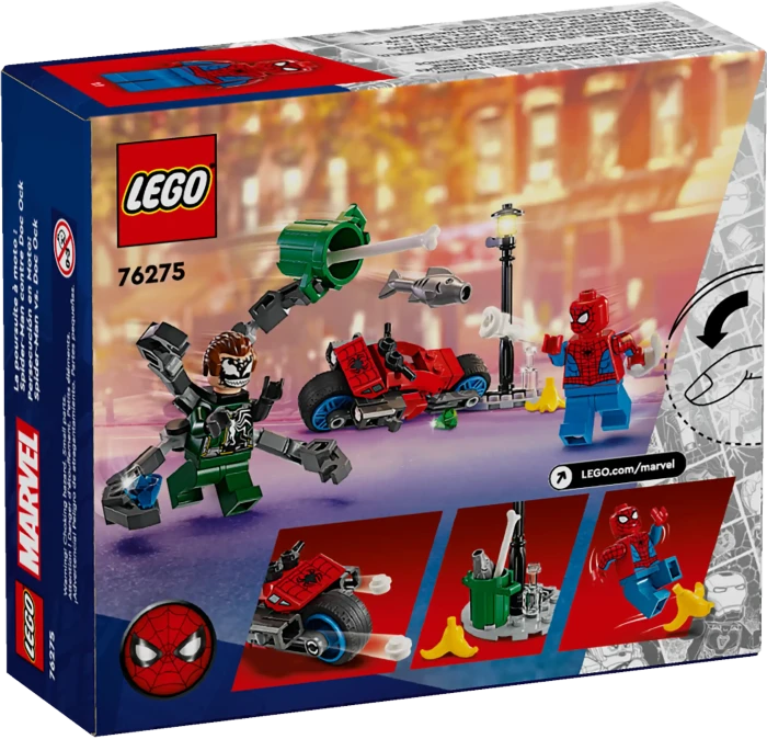 LEGO Marvel Super Heroes Spielset - Motorrad-Verfolgungsjagd: Spider-Man vs. Doc Ock