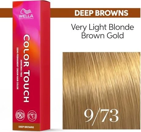 Wella Color Touch Deep Browns Haartönung 9/73 lichtblond braun-gold, 60ml