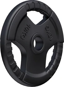 Gorilla Sports Olympia Gummi Gripper 50/51mm Hantelscheibe 10kg
