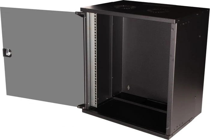 Equip Eco Mount 19" Wandgehäuse 12HE, Flatpack, Sicherheitsglastür, IP20, RAL 9005, 400mm tief