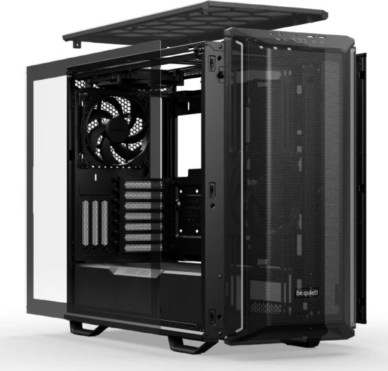 be quiet! Dark Base 701 Black, Glasfenster
