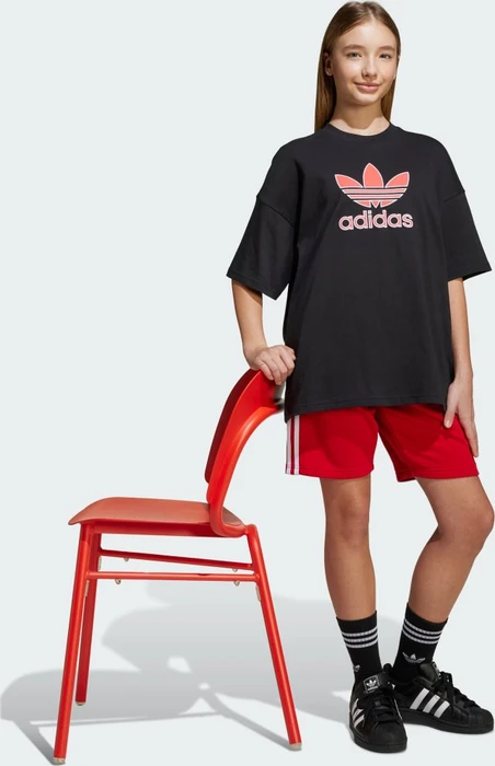 adidas Oversize Trefoil T-Shirt kurzarm schwarz (Junior)