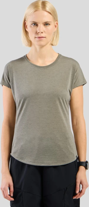 Odlo Essentials Natural Funktionsshirt kurzarm vetiver melange (Damen)