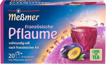 Meßmer Französische Pflaume Tee Beutel, 20 Stück